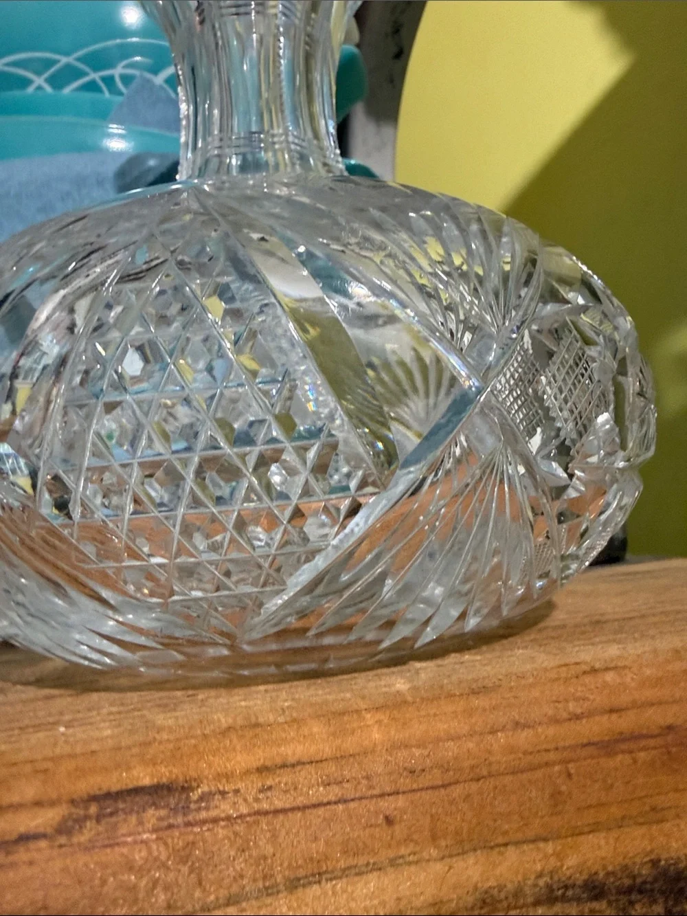 vintage American Brilliant Period (ABP) cut crystal water or wine carafe